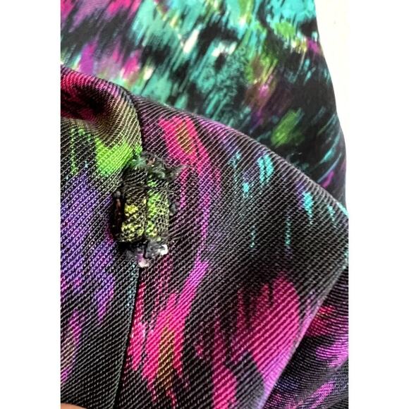 Jones Wear Dress Multicolor Print Boat Neckline Sleeveless Sheath Dress Size 10 - Picture 6 of 7